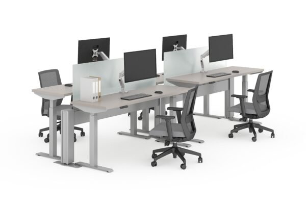 Beam Benching Workstation w/ Sit Stand by Friant - (4 pack. 60x30) - Image 2