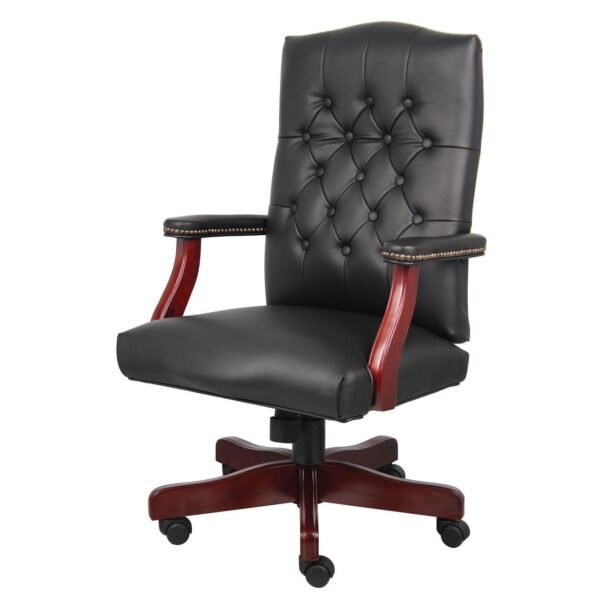 Lancaster Executive Chair - Wood Arms - Image 3