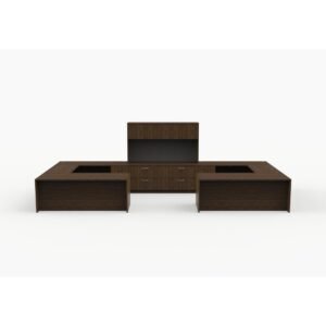 Modern Executive Desk Pack of 2 with Storage