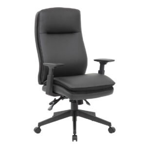 Obsidian Executive High Back Chair - Black Frame