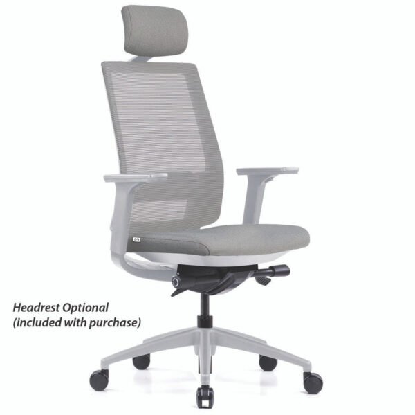 OfficeSource Palma High Back. Ribbed Mesh Task Chair by COE - Image 13