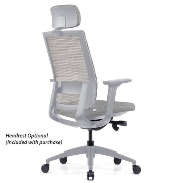 OfficeSource Palma High Back. Ribbed Mesh Task Chair by COE - Image 15