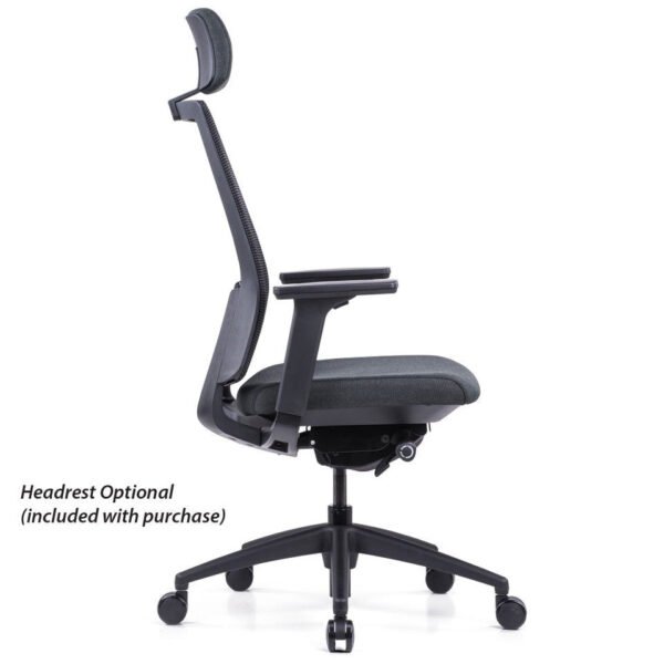 OfficeSource Palma High Back. Ribbed Mesh Task Chair by COE - Image 12