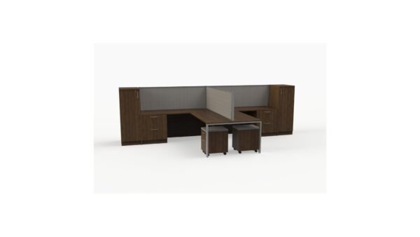 PanelX Modern Workstation Pack of 2 with Storage