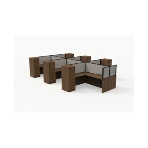 PanelX Modern Workstation Pack of 6 with Storage