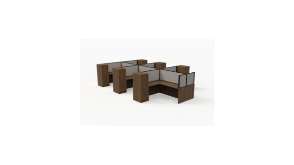 PanelX Modern Workstation Pack of 6 with Storage