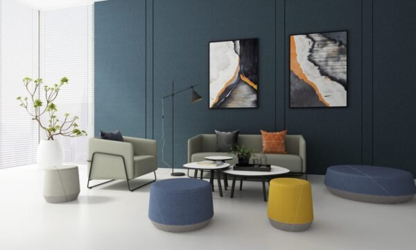 Pog 2 Medium Stool Ottoman by Friant - Image 4