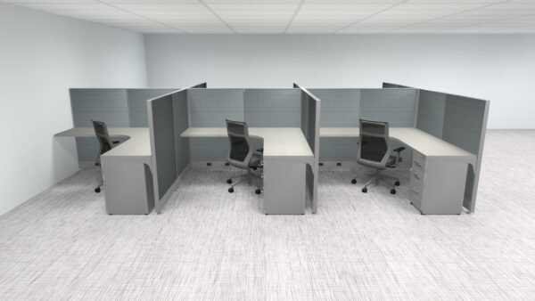 System 2 Cubicles by Friant - (6x6. 4 Pack. 53H) - Image 4