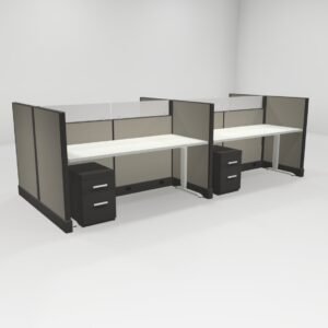Systems 2 Call Center Cubicles by Friant - (4 pack. 47 panel walls. 30x72)
