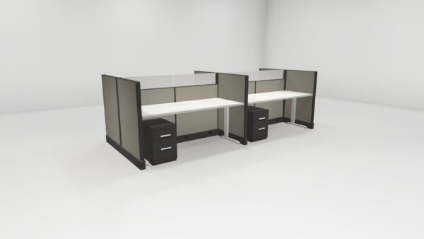 Systems 2 Call Center Cubicles by Friant - (4 pack. 47 panel walls. 30x72)