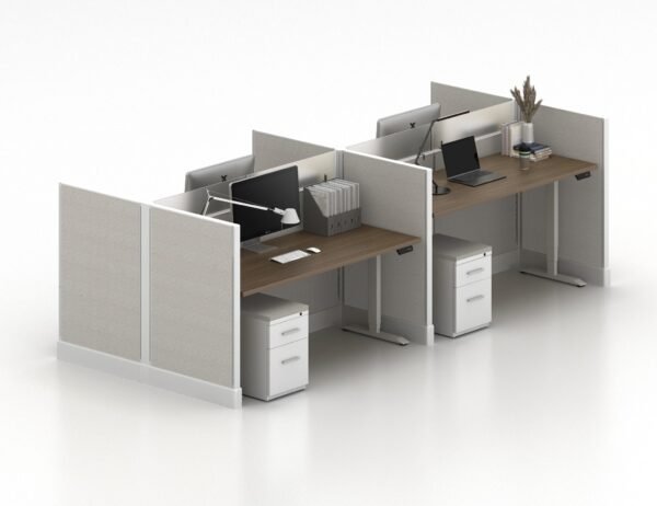 Systems 2 Call Center Cubicles by Friant - (4 pack. 47 panel walls. 30x72) - Image 5