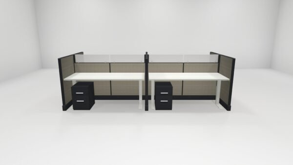 Systems 2 Call Center Cubicles by Friant - (4 pack. 47 panel walls. 30x72) - Image 2